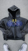 GRAY ART OF LOVE ZIP UP