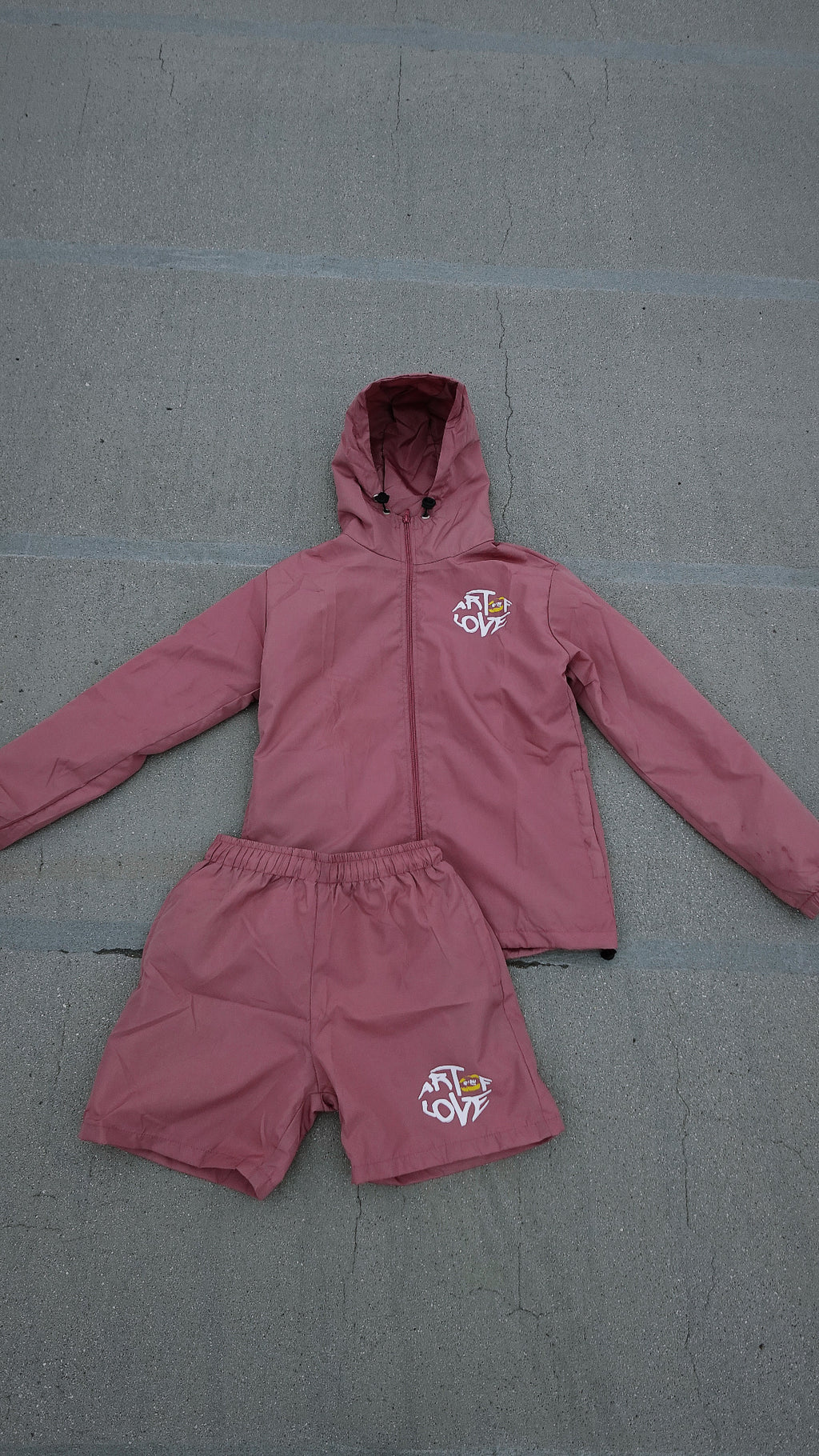 PINK WINDBREAKER SET
